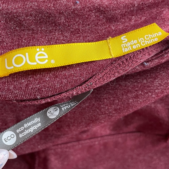 Lole Athletic Burgundy Heathered Short Skirt Sports with Pocket Detail S Tennis - Picture 5 of 5